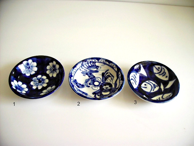 coupelle bleue en cramique